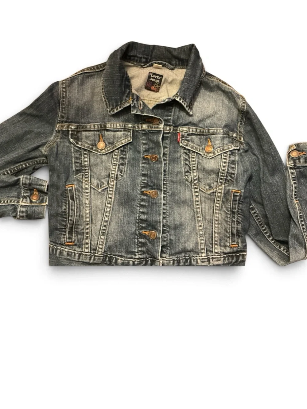 Levi's Distressed Blue Denim Youth Jacket